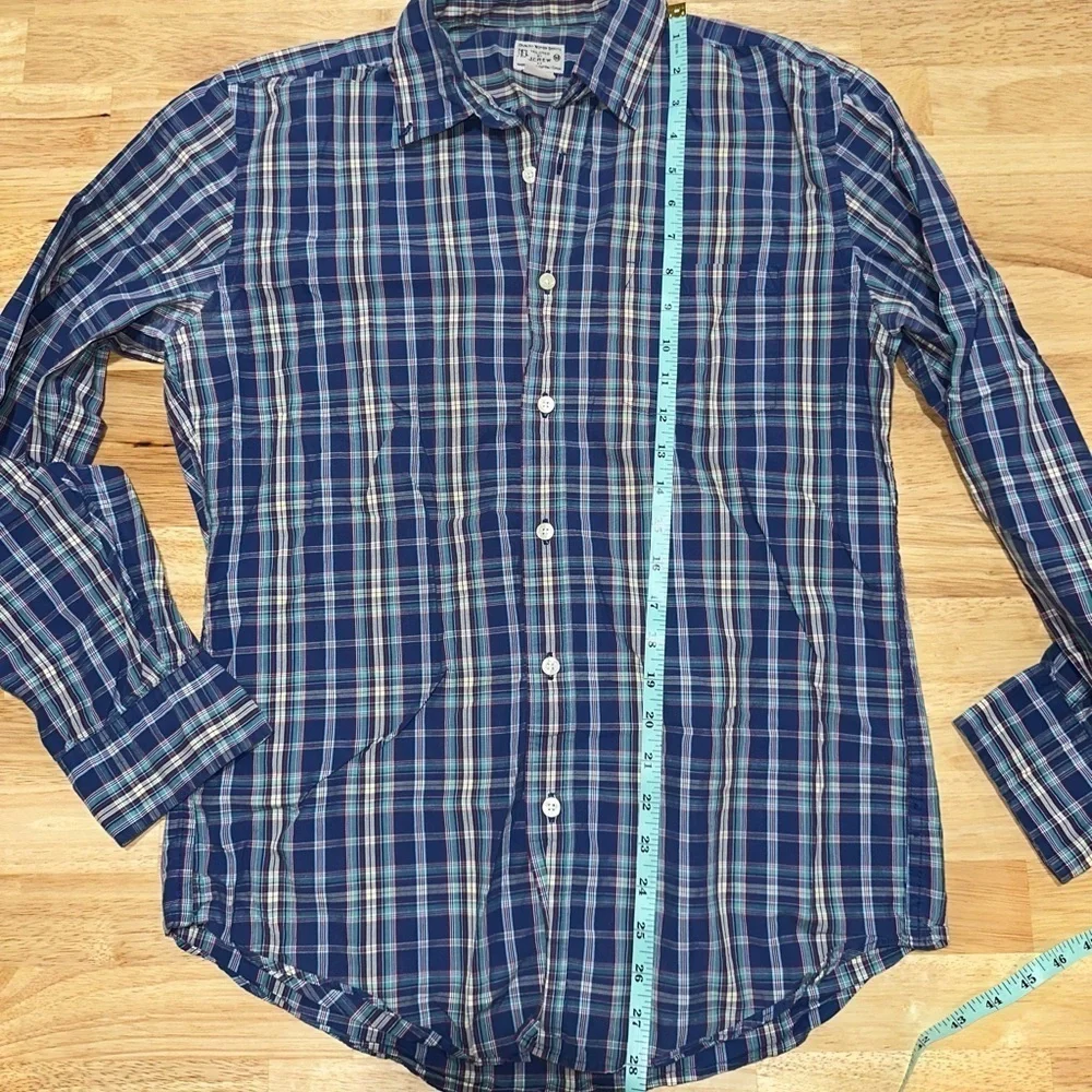 J. Crew Men's Blue Plaid Shirt